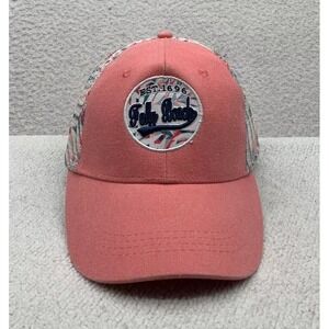 Lucky 7 USA Folly Beach Trucker Hat Womens Snapback Floral South Carolina Preppy